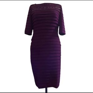 Adrianna Papell Deep Purple Dress